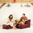 thumbnail image 3 of Gouchee Home Rock Velvet Masala Bean Bag Chair – Furniture-Grade Polyester Velvet with Polystyrene Bead Filling, Suitable for Adults and Teens, Lightweight & Portable Seating for Dorm or Living Room, 3 of 4