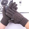 thumbnail image 3 of Dalrosia Women's Winter Touchscreen Gloves Warm Full Fingers Fleece Lined Knit Gloves Anti Slip Elastic Cuff Winter Texting Gloves for Women Men, 3 of 3
