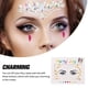 thumbnail image 5 of Vogacara Joyas para la frente de ojos, pegatinas autoadhesivas de diamantes de imitación, maquillaje facial ostentoso, decoraciones DIY para Tratamientos faciales tipo 4, 5 of 6