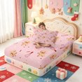 thumbnail image 4 of Manfei Whimsical Christmas Elf Twin Fitted Sheet,Merry Xmas Bedding,2-Piece,1 Fitted Sheet and 1 Pillowcase, 4 of 6