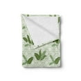thumbnail image 2 of Botany Soft Flannel Fleece Blanket, Large Evergreen Palm Leaves on Retro Hexagonal Geometric Forms Vintage Design, Cozy Plush for Indoor and Outdoor Use, 50" x 70", Olive Green Cream, by Ambesonne, 2 of 5