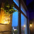 thumbnail image 3 of Albañil Apliques De Pared Led Luces De Hadas Flores Con Control Remoto Alimentado Por Batería Para Casa De Campo Boda Cafetería Bar Tienda Pared Dormitorio Decoración 2Pcs Rústico Tarro seitruly HA024962-01, 3 of 5