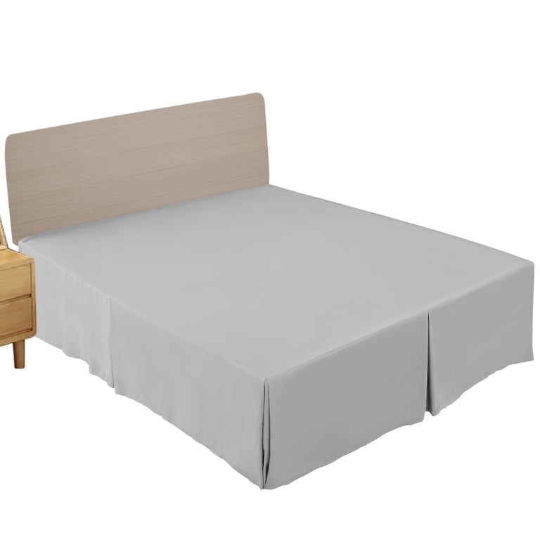Tailored 16" Queen Bed Skirt, Gray, Hotel Quality photo 5