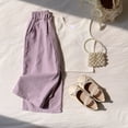 thumbnail image 2 of StSilkitty Girls Ruffle Pants High Waist Elastic Casual Wide Leg Pants with Pockets Solid Color Lightweight Soft Trousers, 2 of 7