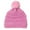 Pink, variant on FAOWME Toddler Baby Boys Girls Knitted Cap Beaniess Pompom Elastics Turban Winter Warm Hat Pink One Size