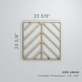 thumbnail image 3 of Ekena Millwork 23 3/8"W x 23 3/8"H x 1/4"T Large Genoa Decorative Fretwork Wood Wall Panels, Alder, 3 of 18