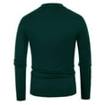 thumbnail image 4 of Lovskoo Men's Sweaters Pullover Winter Long Sleeve Turn-Down Collar Sweater Tops Green, 4 of 8