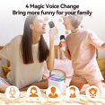 thumbnail image 3 of Mini máquina de karaoke portátil SUSUchens con 2 micrófonos inalámbricos, altavoz recargable de alta fidelidad compatible con Bluetooth, pequeña máquina de karaoke de juguete, blanco 1, 3 of 8