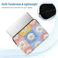 thumbnail image 2 of FORMRS 15"-15.6" Laptop Sleeve Protective Case Soft Carrying Quilted Computer Bag Cover, Light Blue Daisy, 2 of 7
