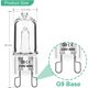 thumbnail image 3 of Dimmable G9 Halogen Bulbs 40W 230V Warm White For Microwave Oven Cooker Ceiling Lights Pack of 12 [Energy Class G], 3 of 5