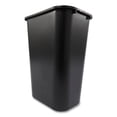 thumbnail image 3 of Rubbermaid Commercial Products Deskside Plastic Office Wastebasket, Rectangular, 10.25 Gal, Black | Bundle of 5 Each, 3 of 4