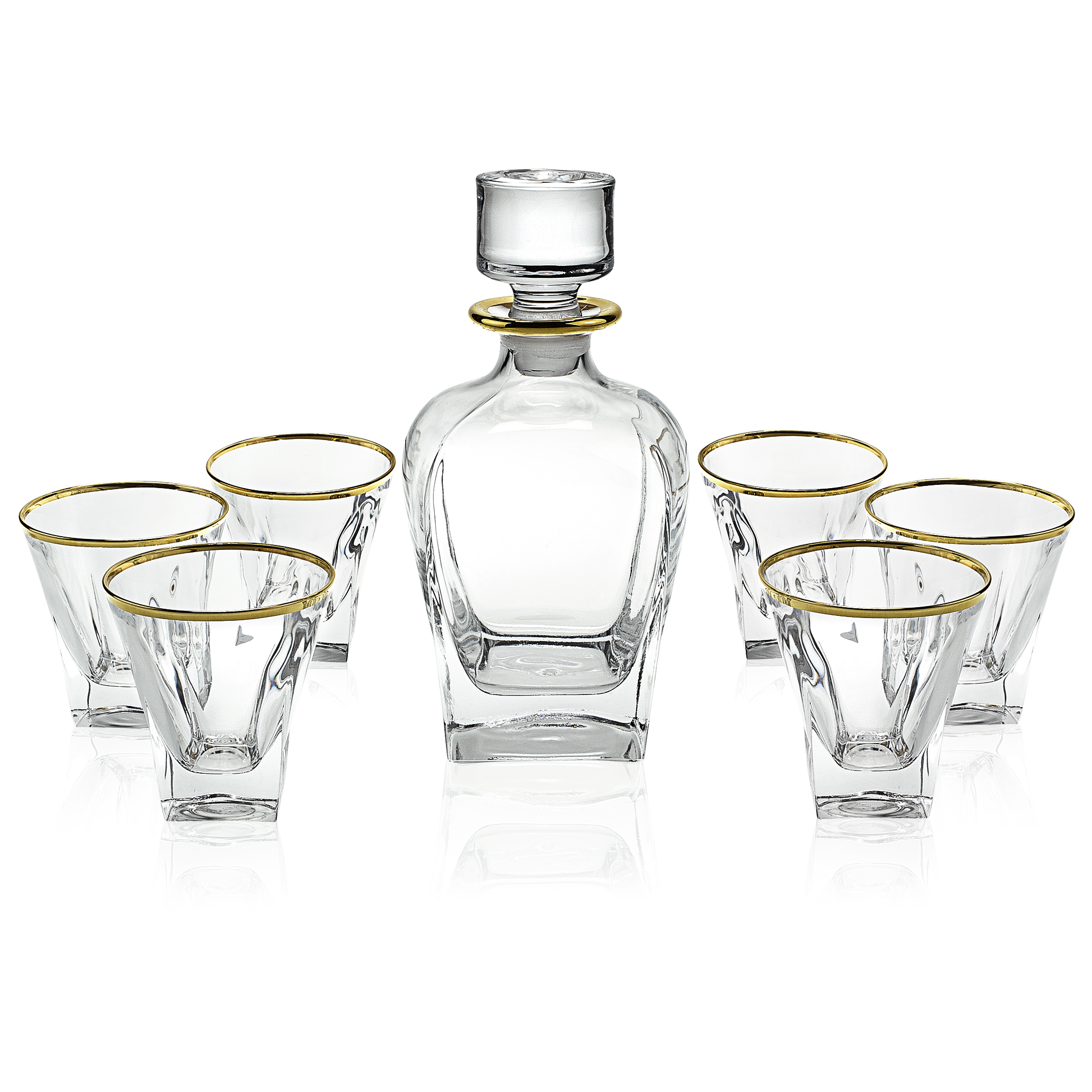Elegant and Modern Crystal Drinkware Set for Hosting Parties and Events