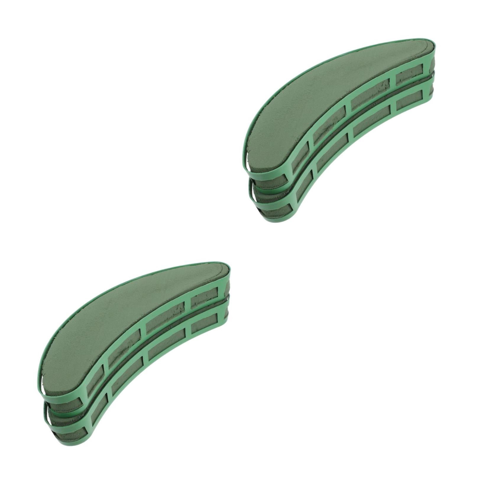 Masteelf 2pcs Floral Cage For Artificial Flowers Crescent Shaped Floral Foam For Wedding Centerpiece Flower Arrangement Base Floral Arrangement Supplies