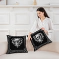 thumbnail image 3 of Brythos 4Pcs Throw Pillow Covers,Hidden Zipper, Stylish and Easy to Use Pillow Covers,Unique Décor, Thoughtful Gift Couch Pillow Covers,Style12,20"X20", 3 of 6
