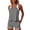Gray, variant on Bosfbaoi 3-Piece Swimsuit for Women Athletic Tankini Womens Swimsuits Contrast Trim Racerback Tank Top Sports Bra High-Waisted Shorts