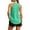 a-82Mint Green13, variant on Womens Solid Color Crew Neck Sleeveless Racerback Tank Top With Ruffled Armhole Trim Curved Hem Casual Loose Fit For Yoga Running Gym Training Casual Outings Dark Purple M