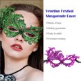 thumbnail image 4 of Guardurnaity Máscaras de encaje multicolor, cubierta de mascarada, accesorios de fiesta de graduación, media máscara de Cosplay, accesorios de Ropa, zapatos y accesorios Miscelánea Violeta, 4 of 6