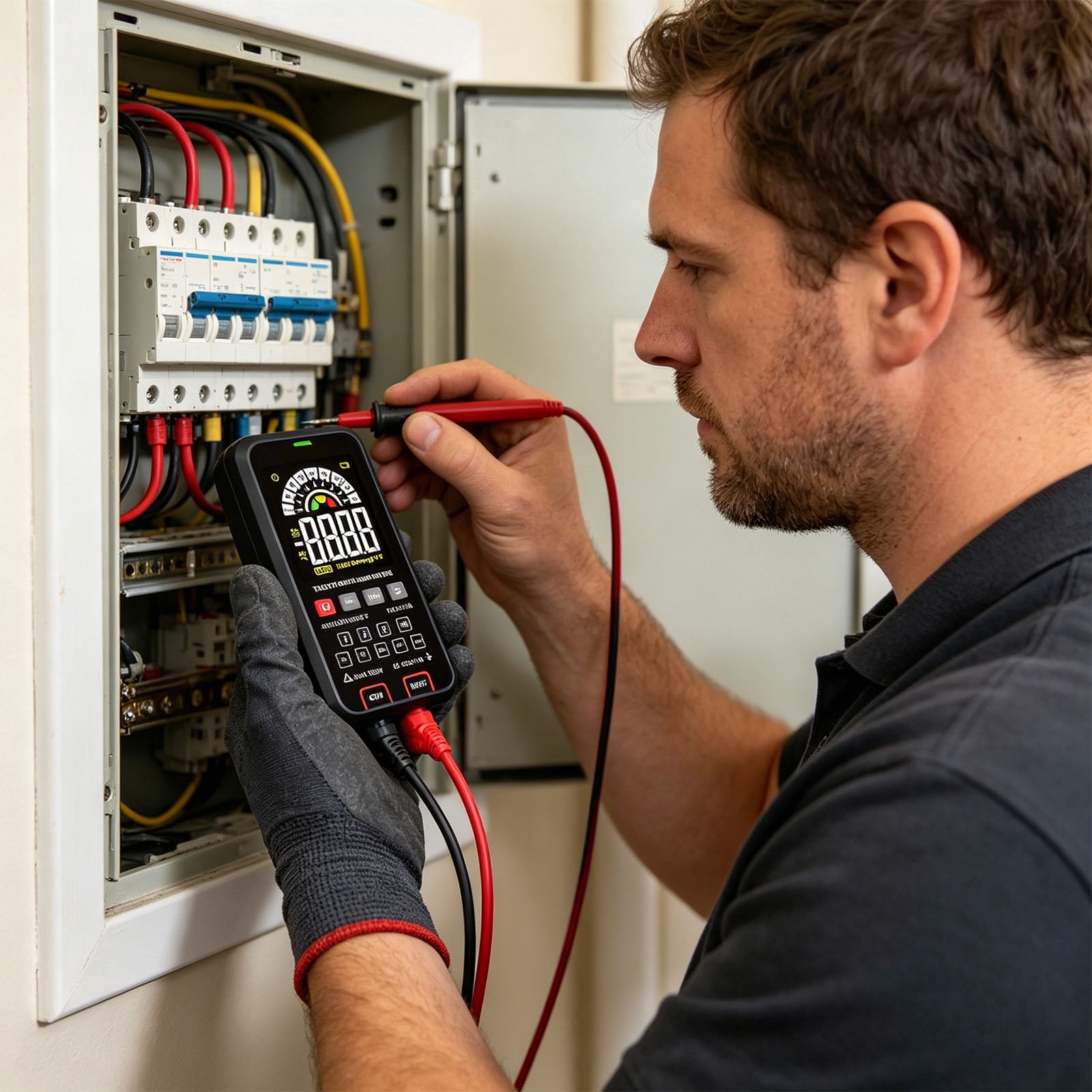 Compact Digital Multimeter With Sturdy ABS Case Electrical Meter Ideal For Household Circuit Testing And Repairs