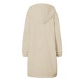 thumbnail image 4 of ICHUANYI Liquidación Chaqueta con capucha de moda para mujer Color sólido Cremallera Manga larga Bolsillo Top Blusa Abrigo ICHUANYI WER202308170379, 4 of 6