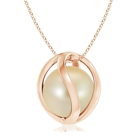 Angara Mother S Day Golden South Sea Cultured Pearl Cage - Rose Gold Pearl Cage Pendant Angara Mother S Day Golden South Sea Cultured Pearl Cage - Rose Gold Pearl Cage Pendant