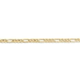 thumbnail image 3 of Auriga 14K Yellow Gold 3.25 mm Flat Figaro Chain Necklace for Women 20", 3 of 6