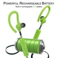 thumbnail image 3 of Magnavox Green Sweatproof Ear Hook Headphones with Bluetooth Woreless Technology MBH543GR, 3 of 6