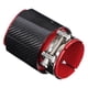 thumbnail image 4 of Punta de escape universal Garganta trasera Fibra de carbono brillante Tubo rojo Recto Entrada de 3,1 pulgadas Salida única de 4 pulgadas Jadeshay A, 4 of 9