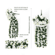 thumbnail image 3 of 2pcs Flores Artificial Wisteria Decoración Boda Hogar Fiesta Belug Blanco, 3 of 5