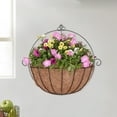 thumbnail image 5 of Basket Liners Garden Coconut Hanging Basin Half Round Plant Pot Outdoor Gardening Supplies Decor Wall-mounted Flowerpot, 5 of 10