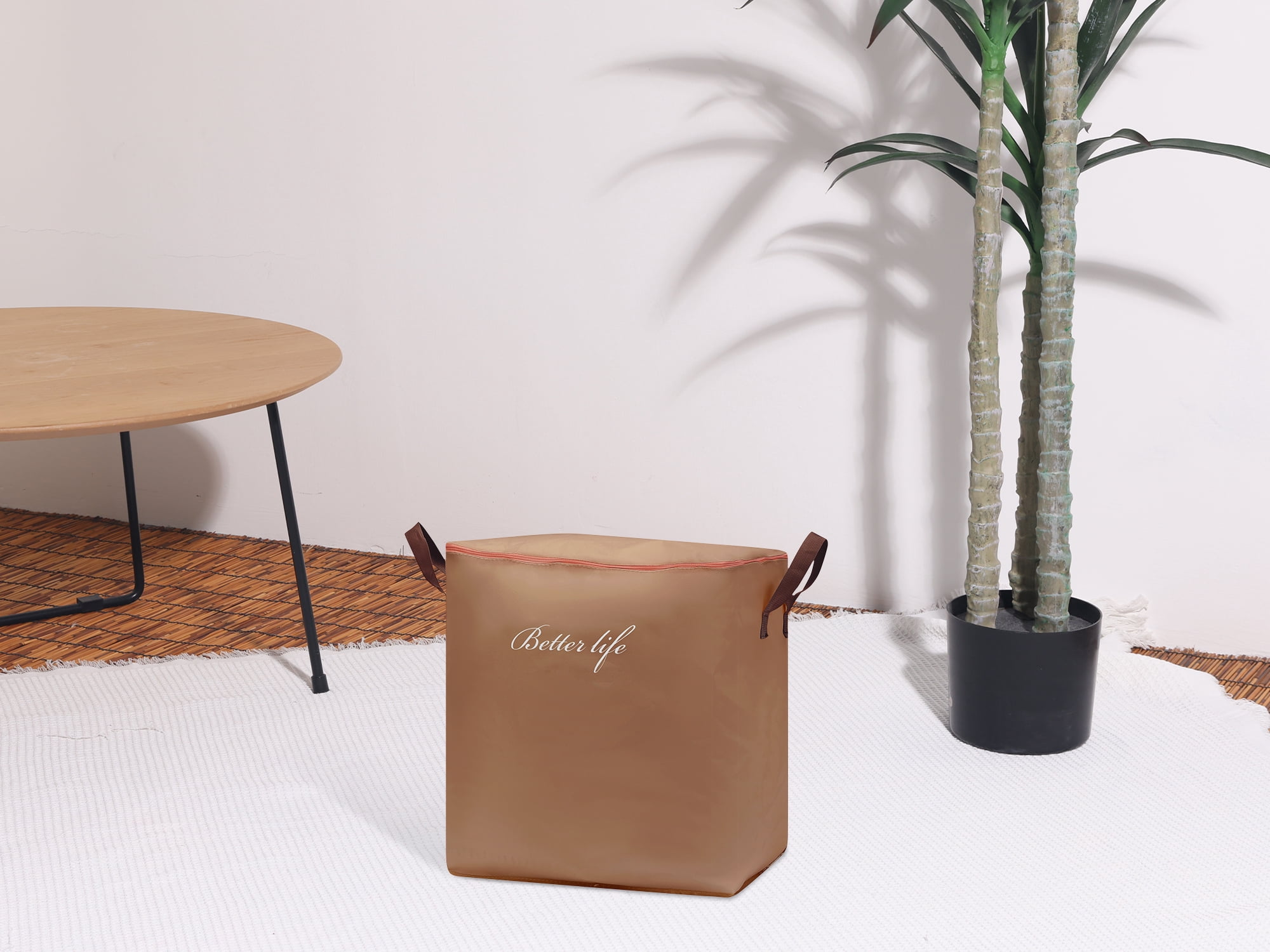 Unique Bargains 1 Pack Clothes Storage Bags Moving Bags Coffee 31*18*20in