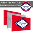 thumbnail image 2 of FLAGWIN Arkansas Flag 3x5 FT - 3 Ply Double Sided Polyester Arkansas State Flag with Brass Grommets - Vivid Color and Fade Proof State of Arkansas Flag 3x5 Outdoor, 2 of 9