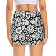 thumbnail image 4 of Fotbe Tropical Leaves Womens High Waist Running Shorts Athletic Workout Quick Dry Shorts for Women with Pockets Gym Yoga Summer Shorts-X-Large, 4 of 9