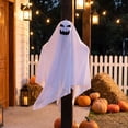 thumbnail image 4 of Halloween Hanging Ghost Decor, 25" White Ghost Pendant Ornaments,Outdoor Indoor Halloween Decor for Porch,Tree,Yard,Window,Garden,Spooky Flying Ghosts Props, 4 of 6