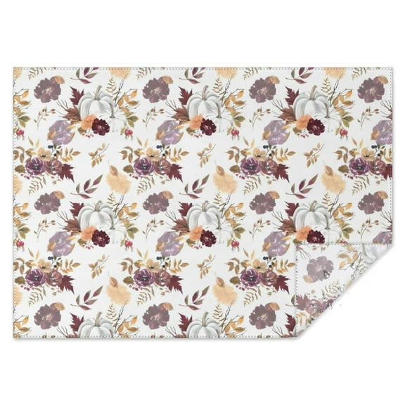 Pioneer Flower Floral Print Pattern Rectangle Tablecloth 60"x84",Waterproof Polyester Rectangle Table Cloth, Wipeable Spillproof Polyester Tablecloth for Dining, Camping, Indoor and Outdoor