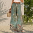 thumbnail image 2 of Bovemsi Wide Leg Pants Woman Women's With Pockets High Waist Adjustable Loose Casual Trousers Business Work Travel Pants, 2 of 4
