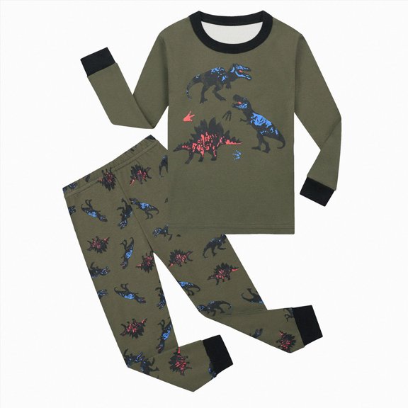 Wonitaaizi Toddler Boy Clothes Boys Clothes Fall Long Sleeve Sweatshirt and Pant Clothing Set Kids 2Pcs Fall Winter (6-7 Years,Army Green)