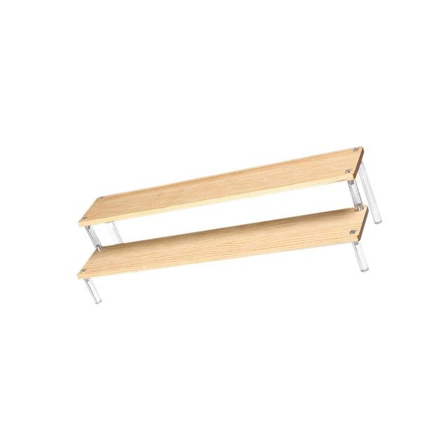 Hi,Fancy Transparent Acrylic Display Riser Shelf Organizer for Model Cosmetic Perfume