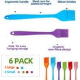 thumbnail image 2 of 6Pcs Silicone Basting Brush, Upgrade Pastry Brush,Heat Resistant Silicone Brushes, Premium Cooking Brush for Sauce Marinade Meat Glazing, Oil Brush for BBQ Kitchen Cooking Baking and Grilling, 2 of 6