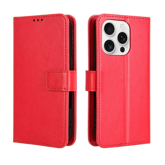 For iphone 16 Pro Max 16Plus 16Pro 16 Phone Case, Leather Wallet Case with Credit Card Cash Holder & Lanyard Magnetic Folio Flip Kickstand Cover