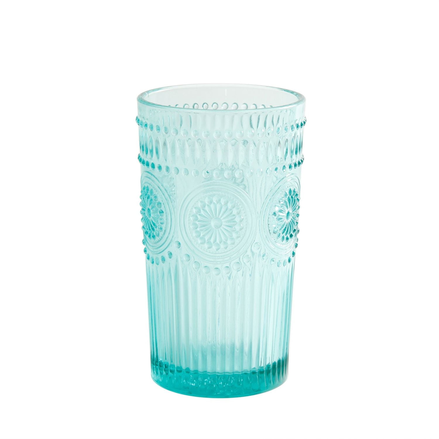 The Pioneer Woman Adeline 16 oz. Emboss Glass Tumbler