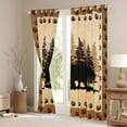 thumbnail image 3 of Homewish Bear Family Animal Curtains Pack of 2 (42x84 Each) for Adult, Jungle Wildlife Curtains Blackout, Rustic Farmhouse Bedroom Curtains, Living Room Curtains Decor, 3 of 6
