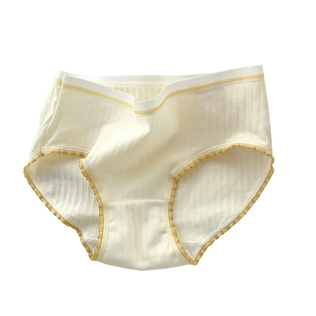 Ultra-Soft Cotton Imitation Girls Underwear - Breathable Mid Rise Hypoallergenic Panties (3-15Y)