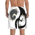 thumbnail image 3 of Kdxio Unicorn in Yoga Pattern Mens Casual Shorts - Drawstring Summer Beach Sports Shorts for Men, 3 of 9