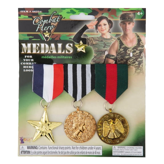 Halloween 3 Piece Military Medals