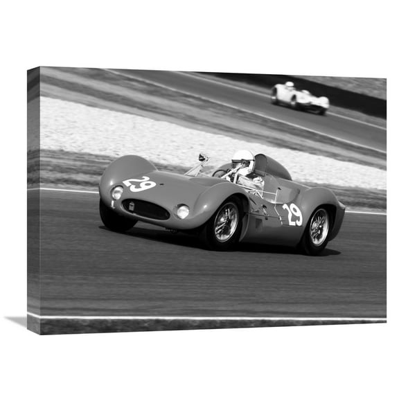 Global Gallery Gasoline Images 'Historical race-cars' Stretched Canvas Artwork