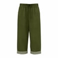 thumbnail image 6 of Workout Casual Pants for Women Linen Pants Summer Wide Leg Pants Elastic Waist Pants High Waisted Pants Casual Beach Trousers Pants Xl, 6 of 6