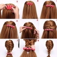 thumbnail image 4 of Herramienta portátil para peinar el cabello con rodillos, para hacer trenzas de novia, color rojo, 4 of 5