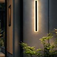 thumbnail image 4 of Downlights moderno impermeable al aire libre tira larga LED lámpara de pared porche luz de pared 30x9x4cm luz cálida kusrkot Lámpara de pared larga para exteriores, 4 of 8