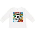 thumbnail image 3 of Inktastic Soccer Superhero Boys or Girls Long Sleeve Toddler T-Shirt, 3 of 5