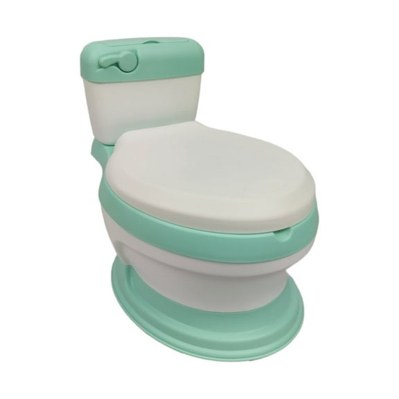 Baño Entrenador Bacinica The Baby Shop  FG-342 con tapa y asiento acojinado Verde